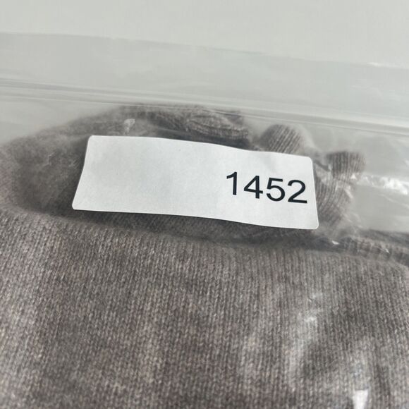 Neiman Marcus Cashmere Collection Sweater Womens Size M Gray Ruffled Sleeve‎ - Picture 13 of 13